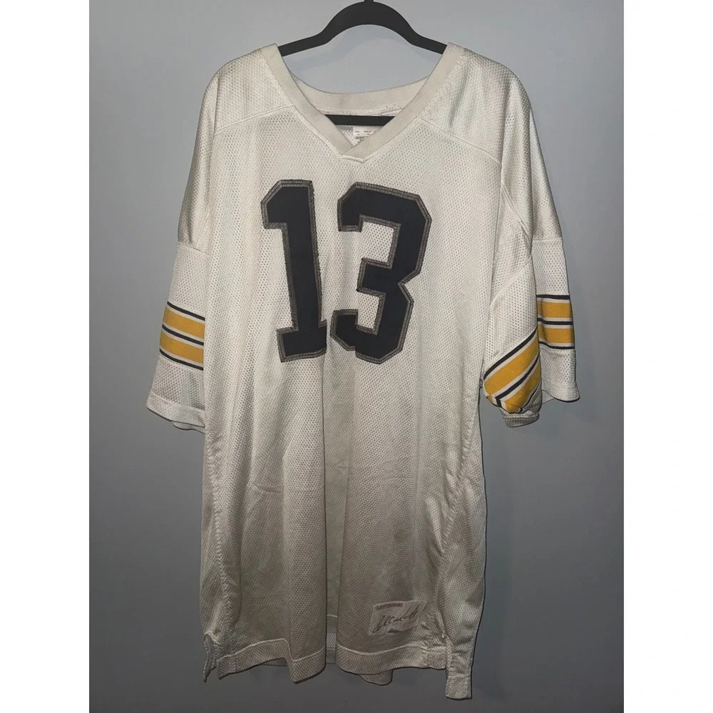 Vintage Adidas Dan Marino Pittsburgh Panthers 1982 Jersey White Mesh Mens 54 XXL